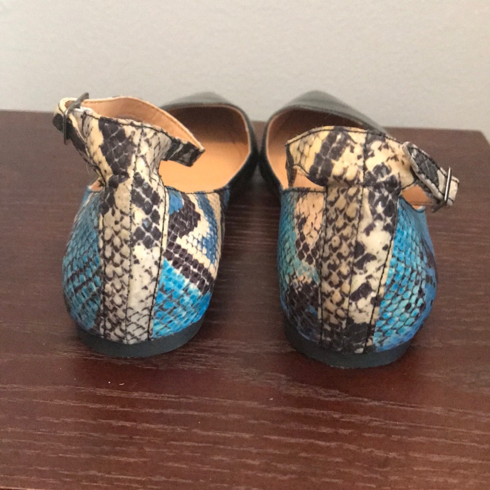 Shoemint Pantent & Python "Hattie" Flats - image 3